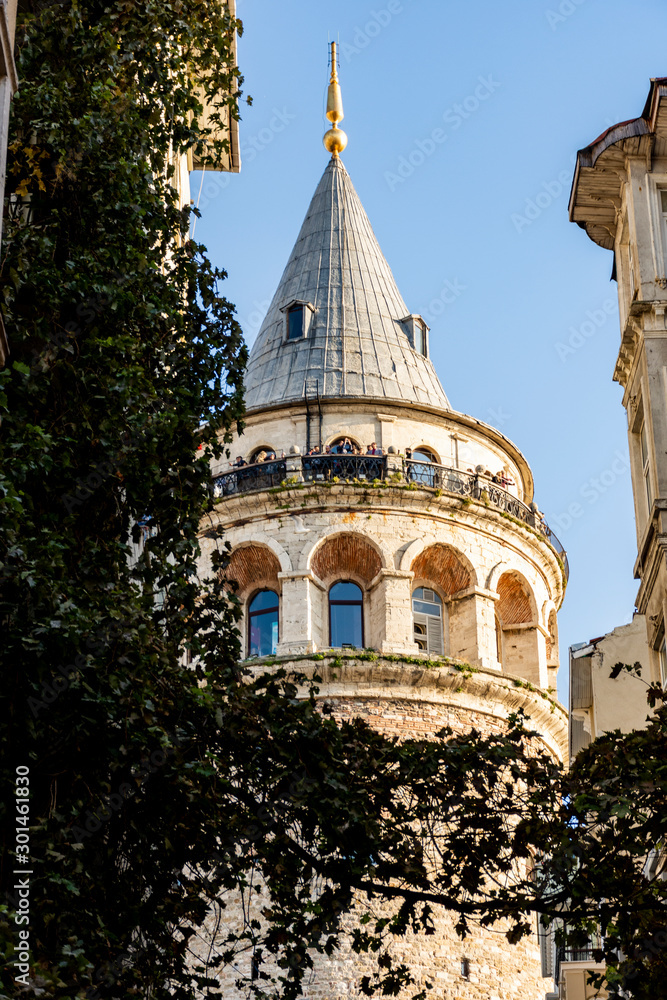 Galata tower of Istanbul in November