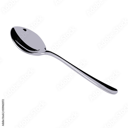 Spoon isolated vector illustration isolated