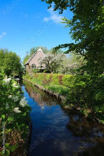 Wallpaper Mural Beautiful, cosy and peaceful place - small canal in romantic village Giethorn, called venice of the north, Netherlands Torontodigital.ca