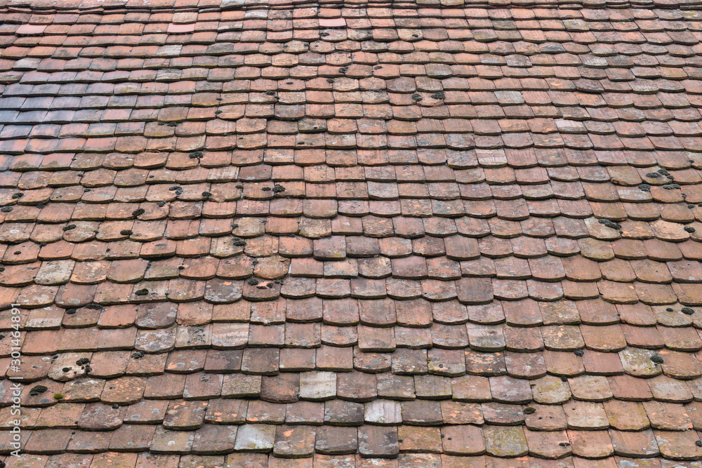 Old Clay Shingles on Roof 6912-042