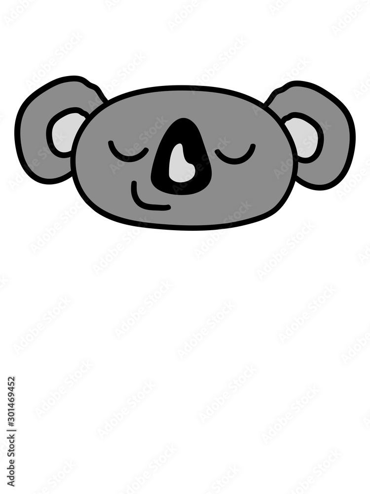 kopf gesicht müder koala bär schlafen süß niedlich clipart design cool glücklich klein teddy bär beuteltier australien liebe kopf gesicht müder koala bär schlafen süß niedlich clipart design cool glücklich klein teddy bär beuteltier australien liebe