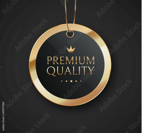 Premium quality vector badges or tag