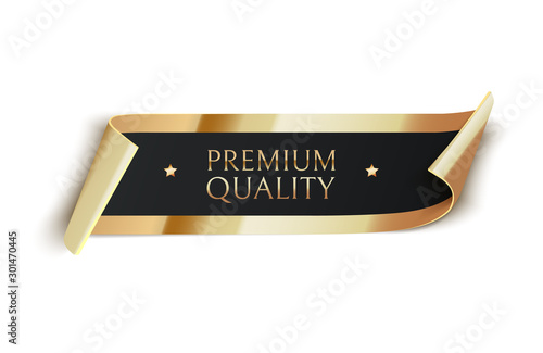 Premium quality vector badges. Luxury black labels. Vector illustration