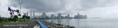 Panorama of Panama City Skyline, photo stock © Lea