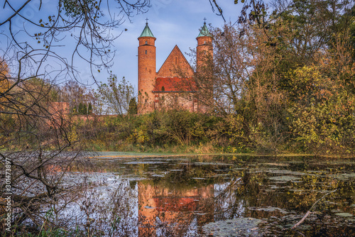 St John the Baptist church in Brochow village, Poland