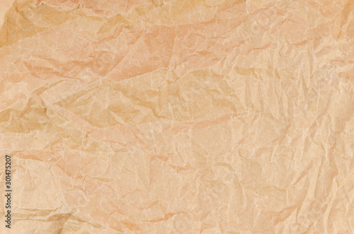 Top view detailed light beige packaging paper texture background