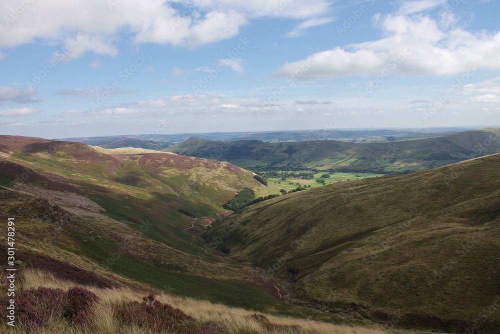 landscape taken from the top of the Peak District, landscape taken from the top of the Peak District,