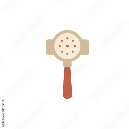 Isolated coffee strainer icon flat design