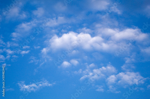 Fototapeta Naklejka Na Ścianę i Meble -  Blue sky and white clouds background.