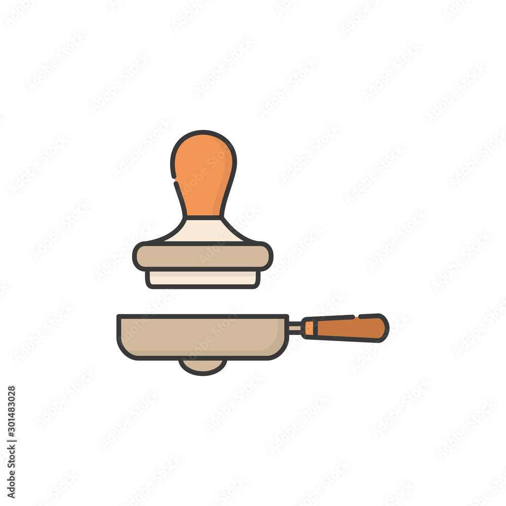 Isolated coffee strainer icon fill design Isolated coffee strainer icon fill design