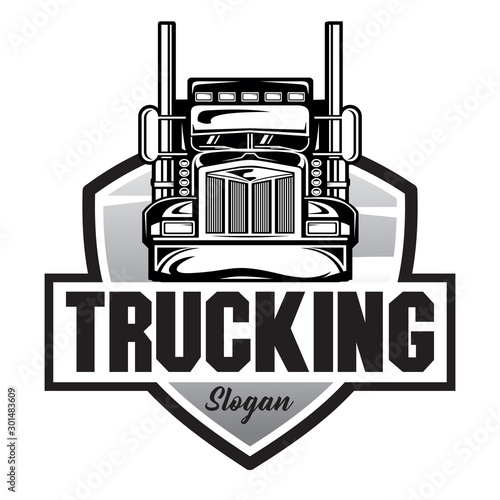 Truck Company Emblem logo, Truck Company Logo