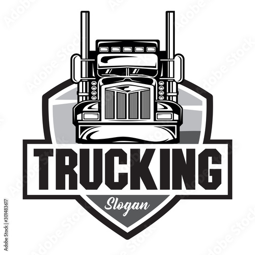 Truck Company Emblem logo, Truck Company Logo