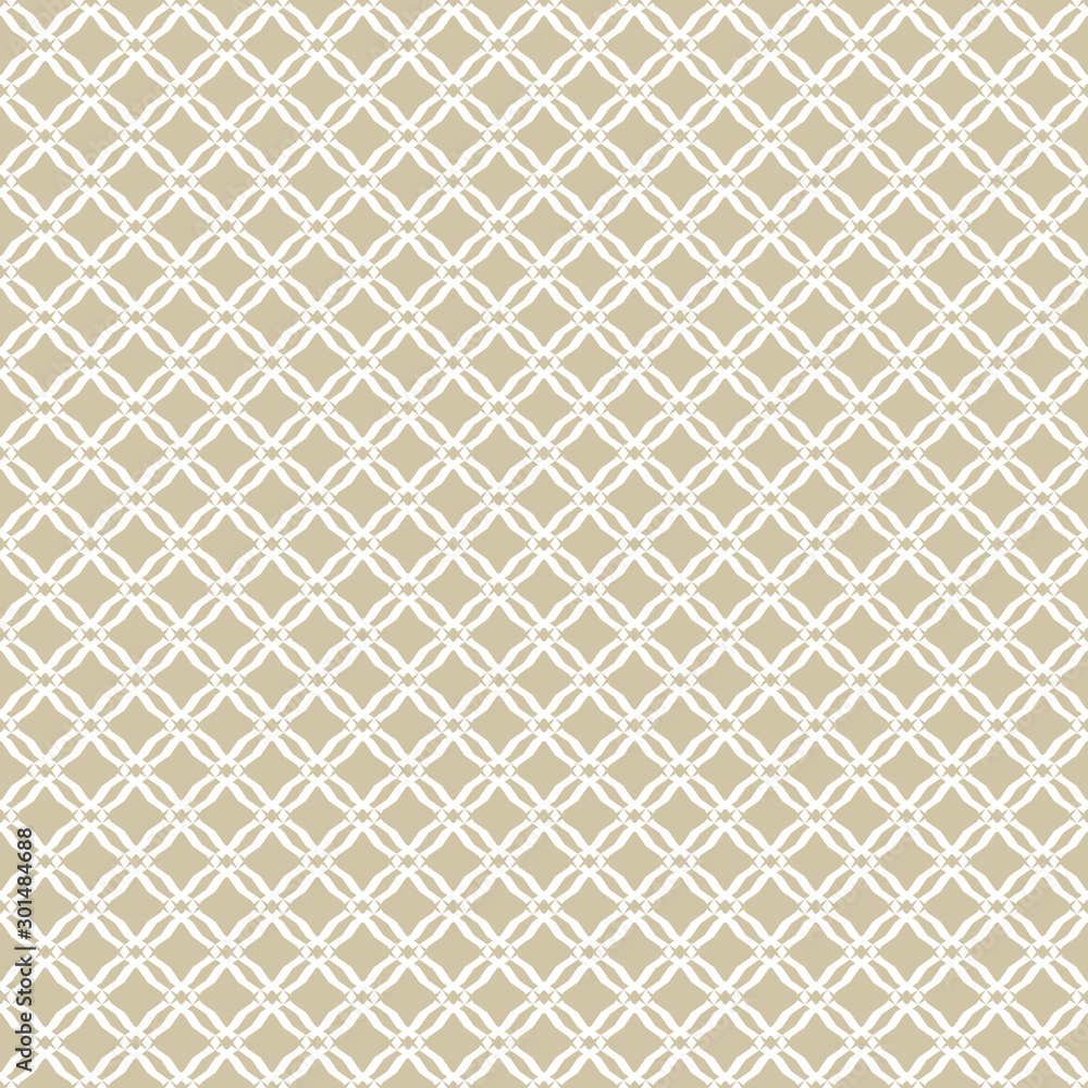 Golden grid pattern. Vector abstract geometric seamless texture with subtle mesh Golden grid pattern. Vector abstract geometric seamless texture with subtle mesh