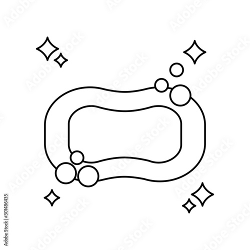 Isolated clean soup line design