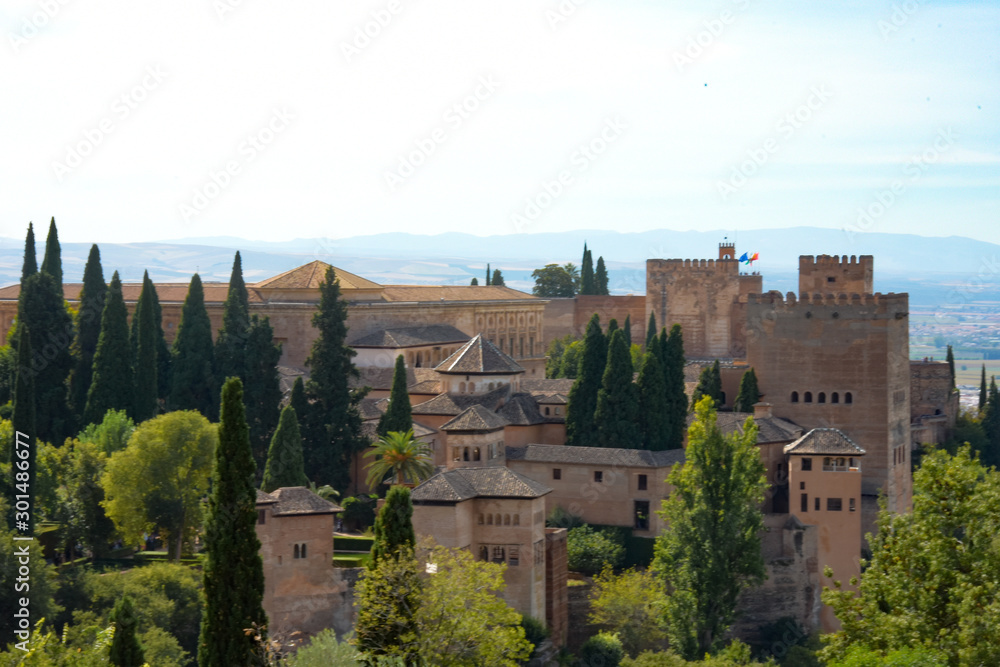 View of the Alhambra, Granada, Spain.