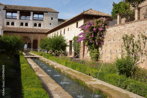 Gardens of the Generalife, part of the Alhambra, Granada, Spain © Claudia