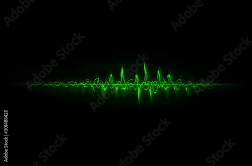 Abstract electric wave modern warfare