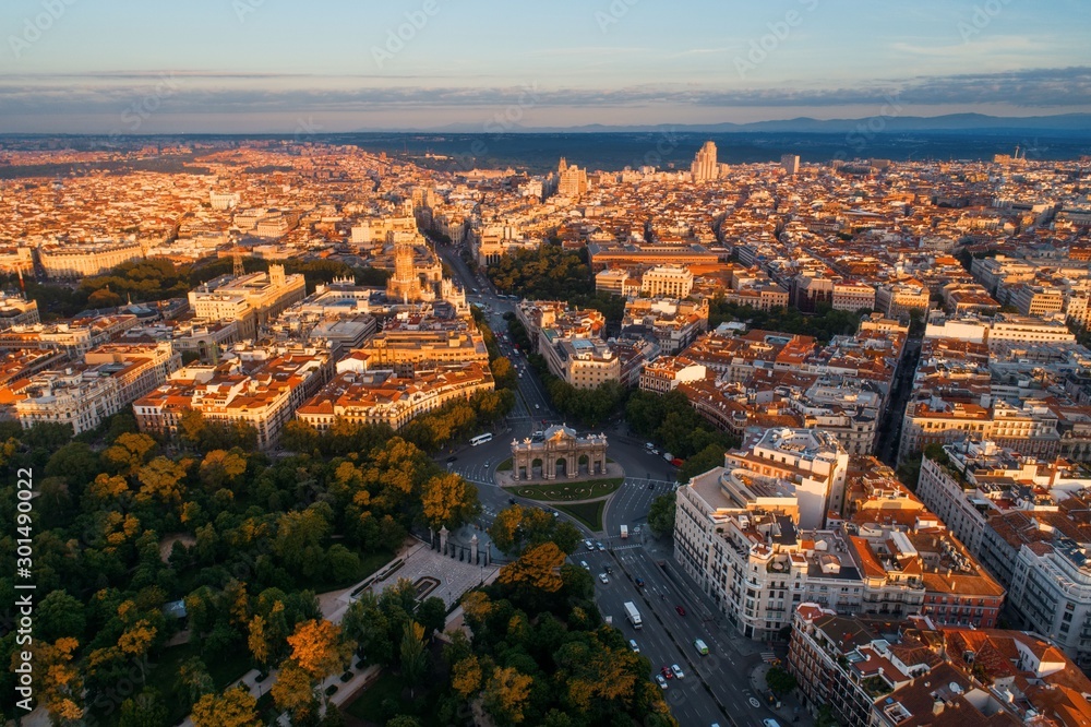 Madrid aerial view