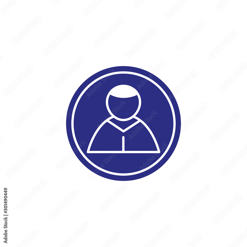 Isolated social media avatar icon block flat design Isolated social media avatar icon block flat design