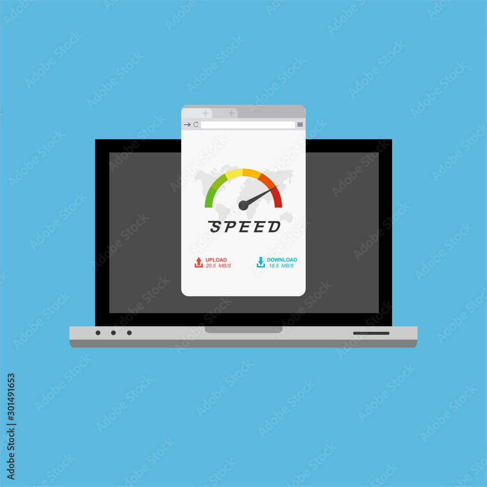 laptop acceleration icon . Website speed loading time. Vector stock illustration. laptop acceleration icon . Website speed loading time. Vector stock illustration.