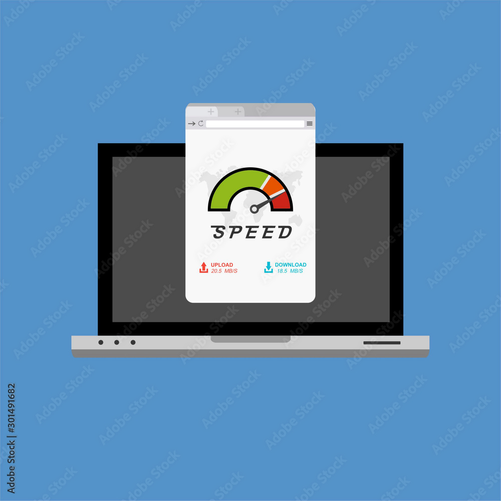 laptop acceleration icon . Website speed loading time. Vector stock illustration. laptop acceleration icon . Website speed loading time. Vector stock illustration.