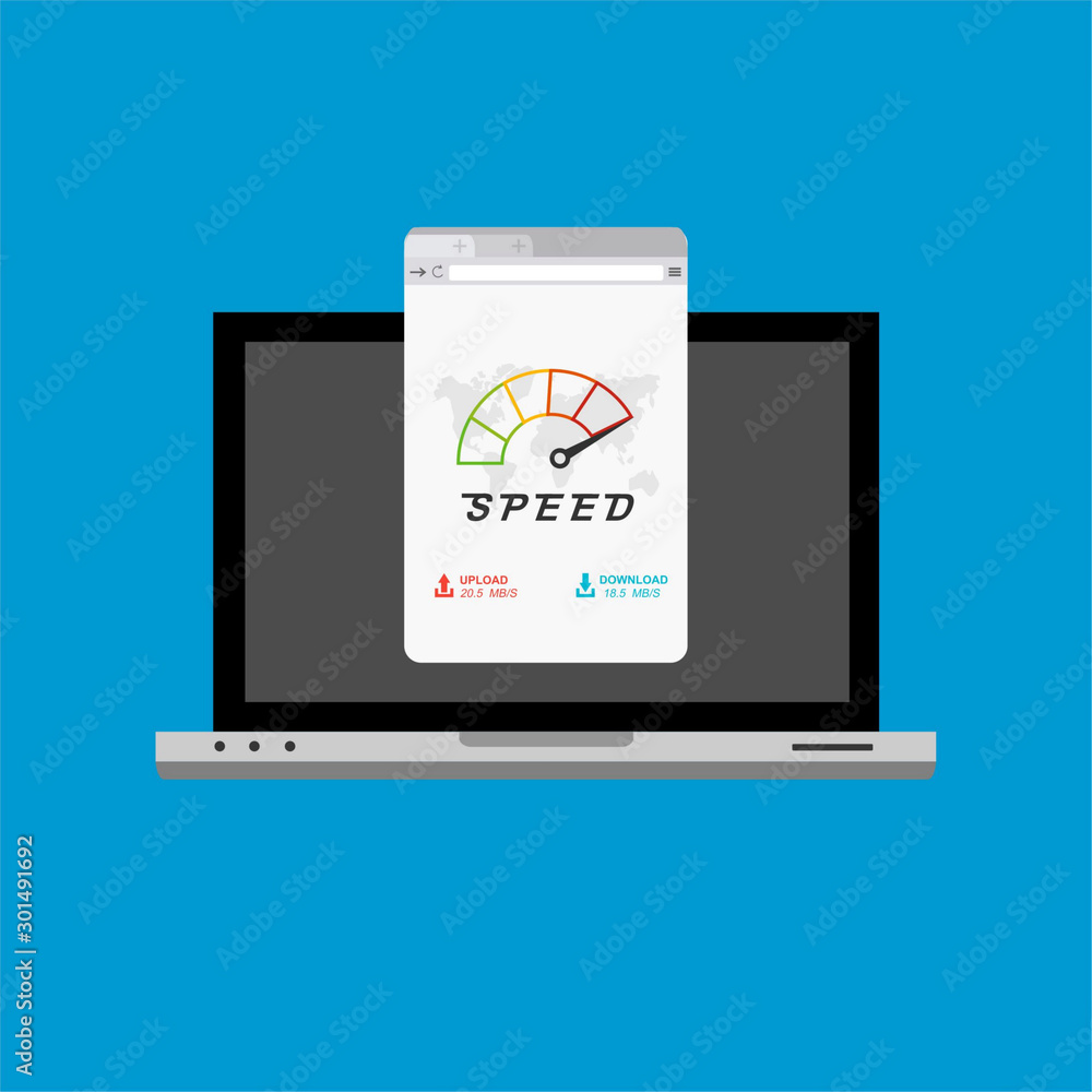 laptop acceleration icon . Website speed loading time. Vector stock illustration. laptop acceleration icon . Website speed loading time. Vector stock illustration.