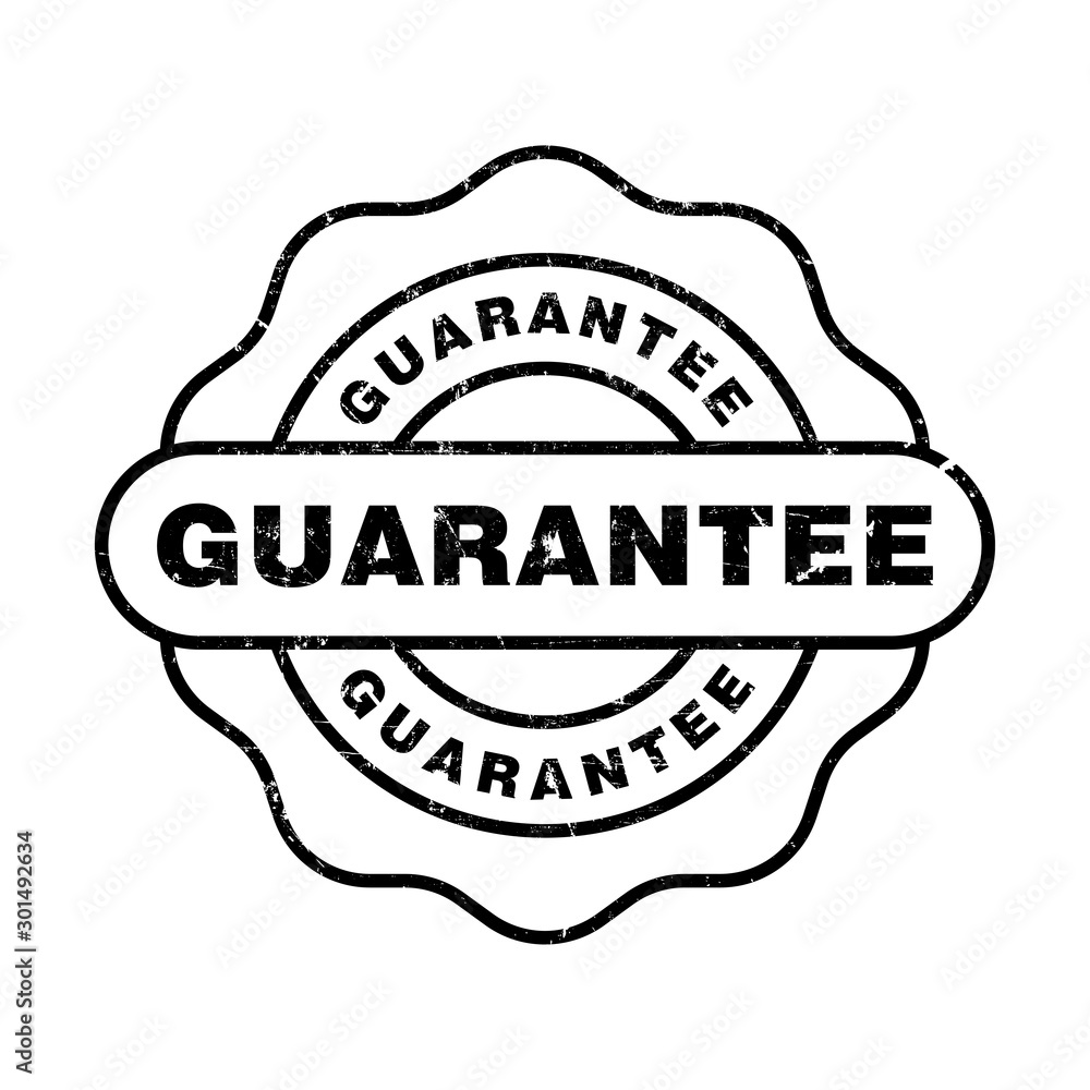 Guarantee rubber stamp icon vector Guarantee rubber stamp icon vector