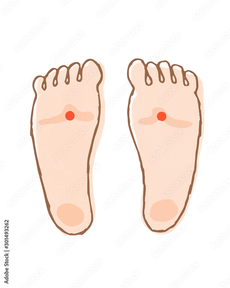 足のツボ 湧泉 Stock イラスト Adobe Stock 足のツボ 湧泉 Stock イラスト Adobe Stock