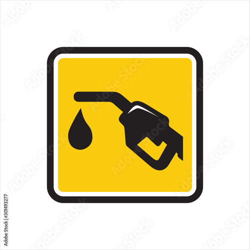 gas fuel station icon vector design. petroleum gasoline pump symbol icon