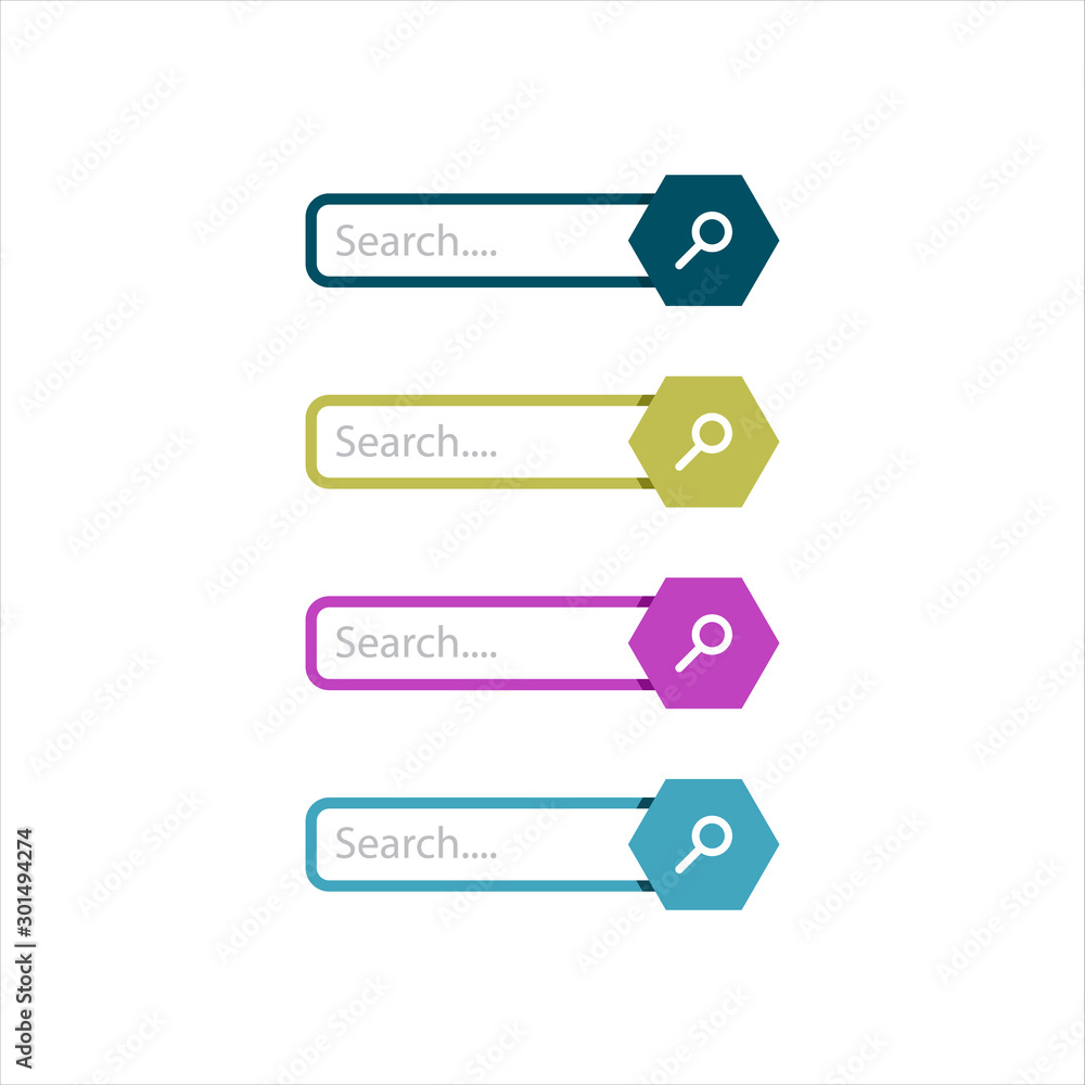 flat web design elements search bar vector icon graphic illustration flat web design elements search bar vector icon graphic illustration