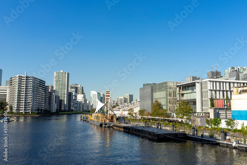 運河のある風景 東京 品川天王洲
