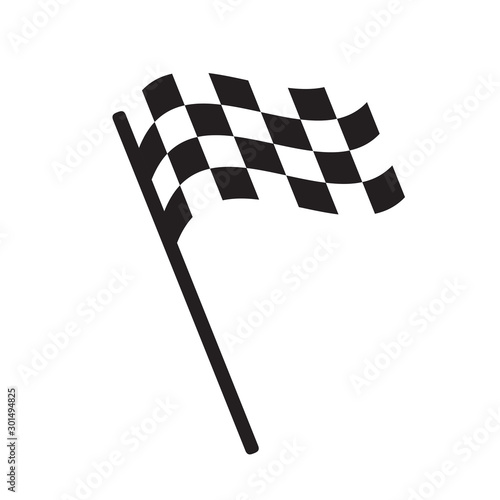  racing flag icon vector design illustration