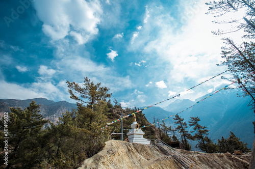 Annapurna Circuit trek. Nepali Himalayas.