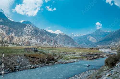 Annapurna Circuit trek. Nepali Himalayas.