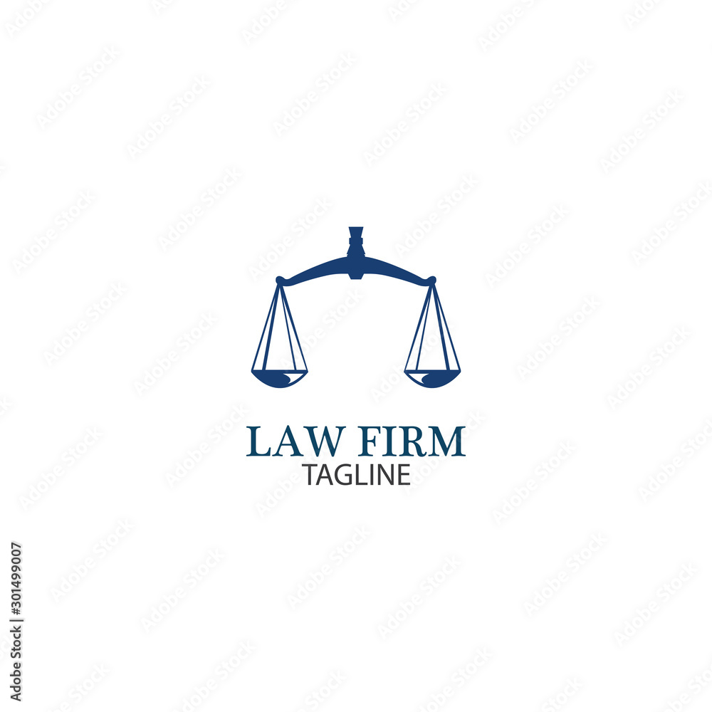 Law Firm logo and icon design template-vector Law Firm logo and icon design template-vector