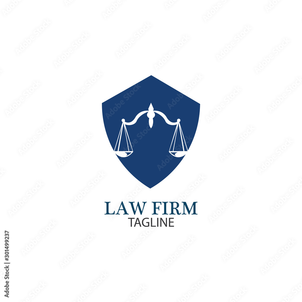 Law Firm logo and icon design template-vector Law Firm logo and icon design template-vector