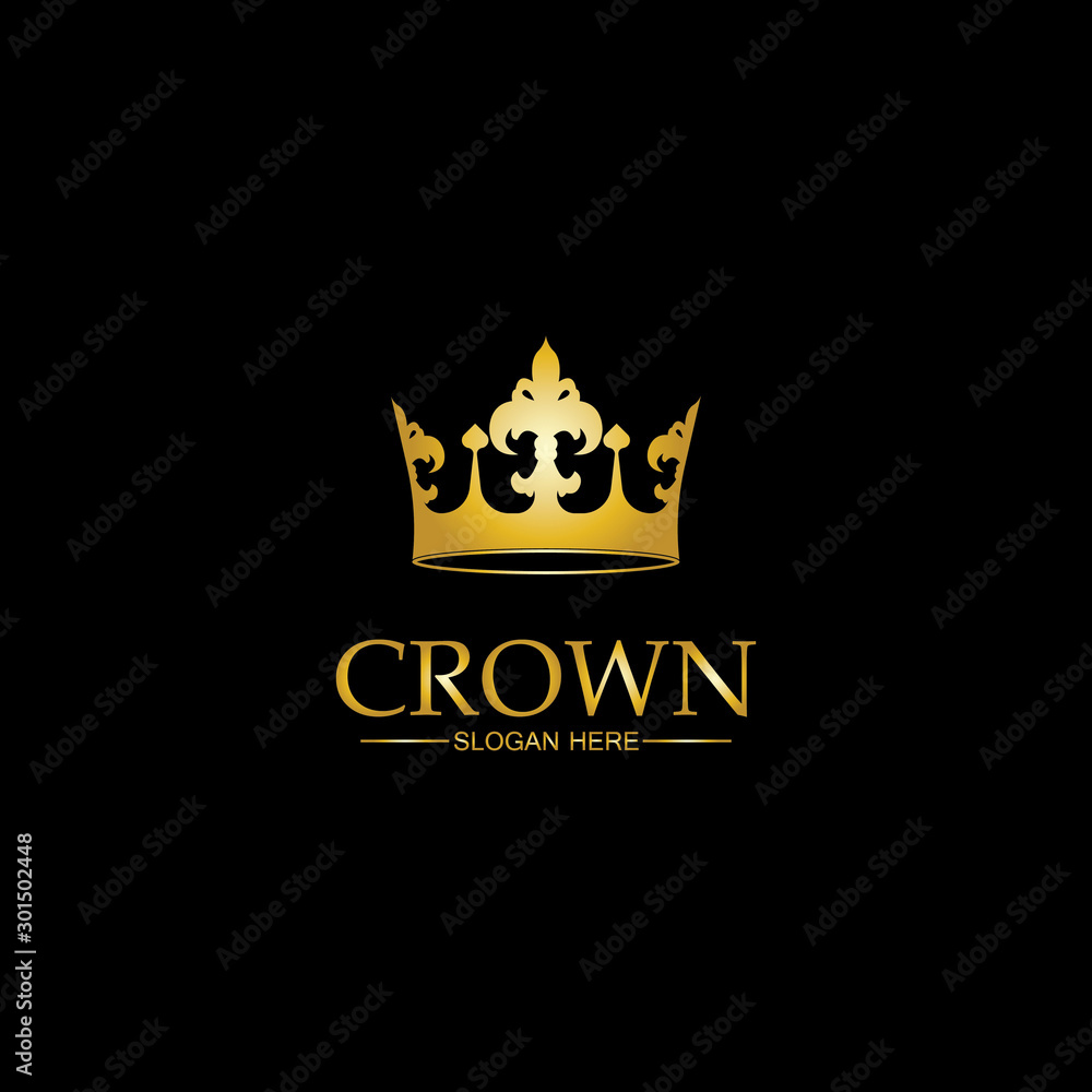 Crown Logo Template vector icon Crown Logo Template vector icon