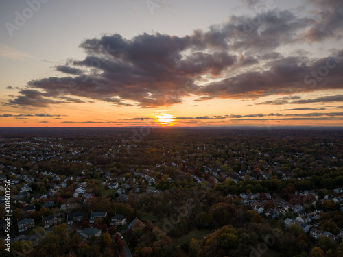 sunset over rockville  montgomery county  maryland