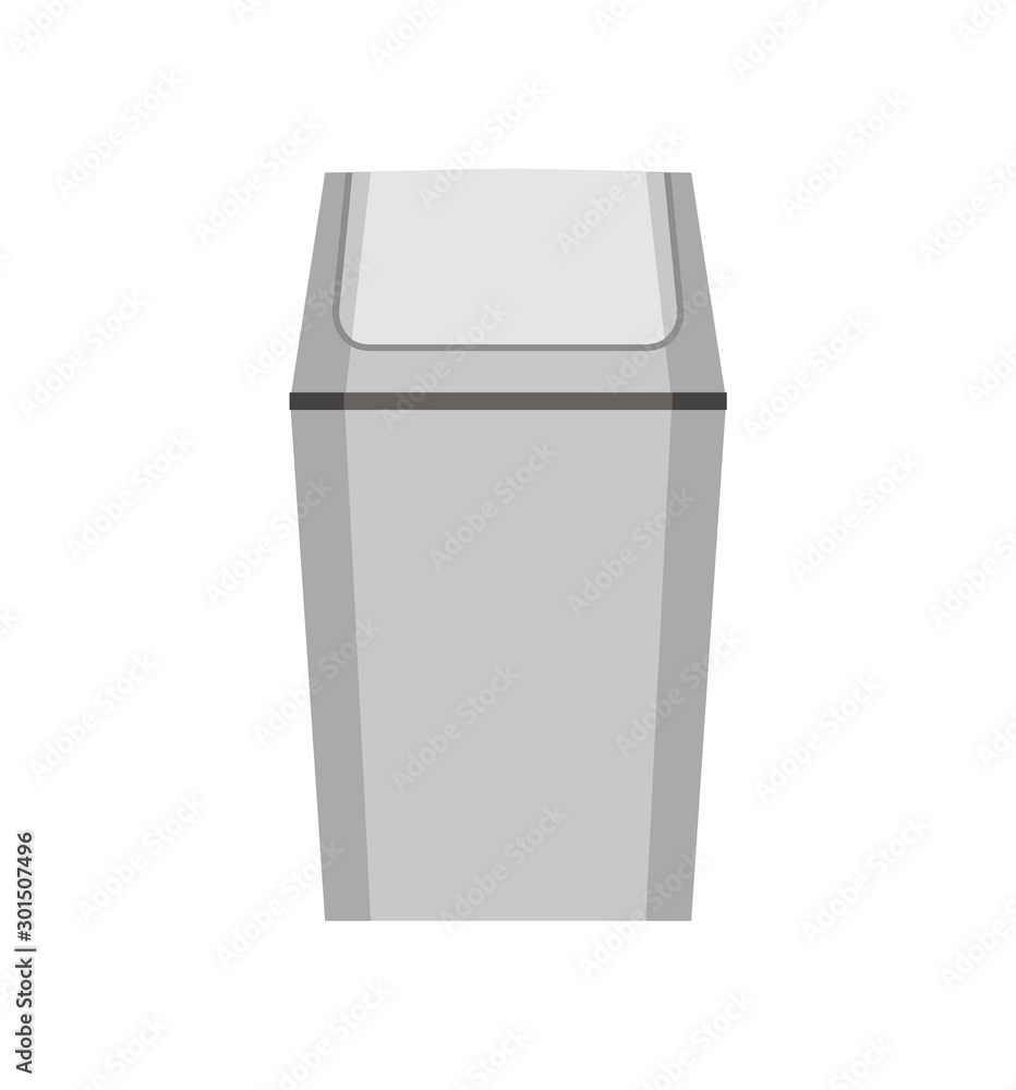 trash can icon isolated on white background. vector illustration. trash can icon isolated on white background. vector illustration.