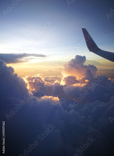 Fotografie The airplane window