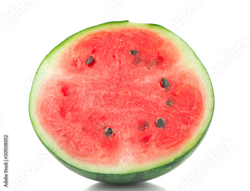 Half watermelon with isolated on white background