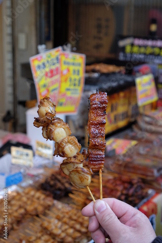 Fototapeta Naklejka Na Ścianę i Meble -  Snack from Japanese food market