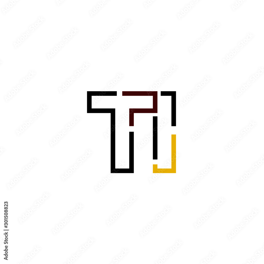 Letter TI logo icon design template elements Letter TI logo icon design template elements