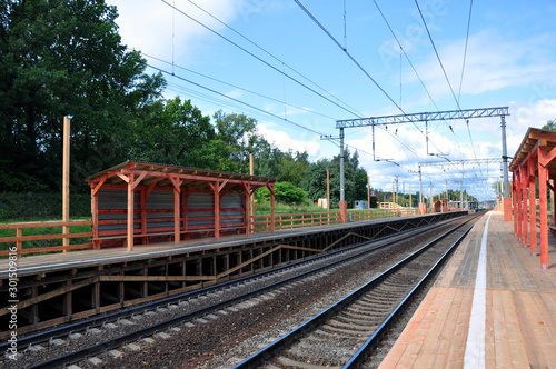 Reconstruction of transport infrastructure on the railway in Moscow.