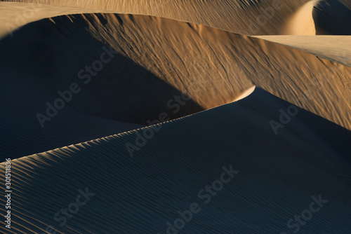 Fototapeta Naklejka Na Ścianę i Meble -  Abstract sand dunes at Lac Naila.