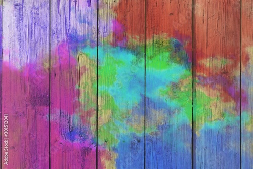 Abstract colorful pastel with gradient multicolor toned textured  on wood background, ideas graphic design for web design or banner