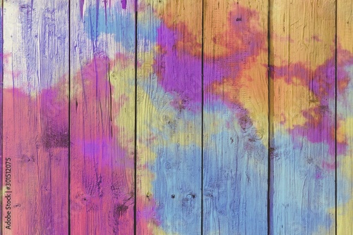Abstract colorful pastel with gradient multicolor toned textured  on wood background, ideas graphic design for web design or banner