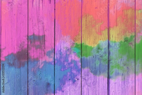 Abstract colorful pastel with gradient multicolor toned textured  on wood background, ideas graphic design for web design or banner