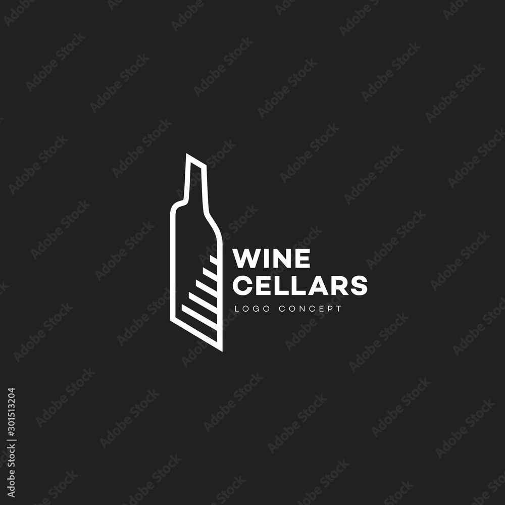 Wine cellars logo Stock Vector Adobe Stock