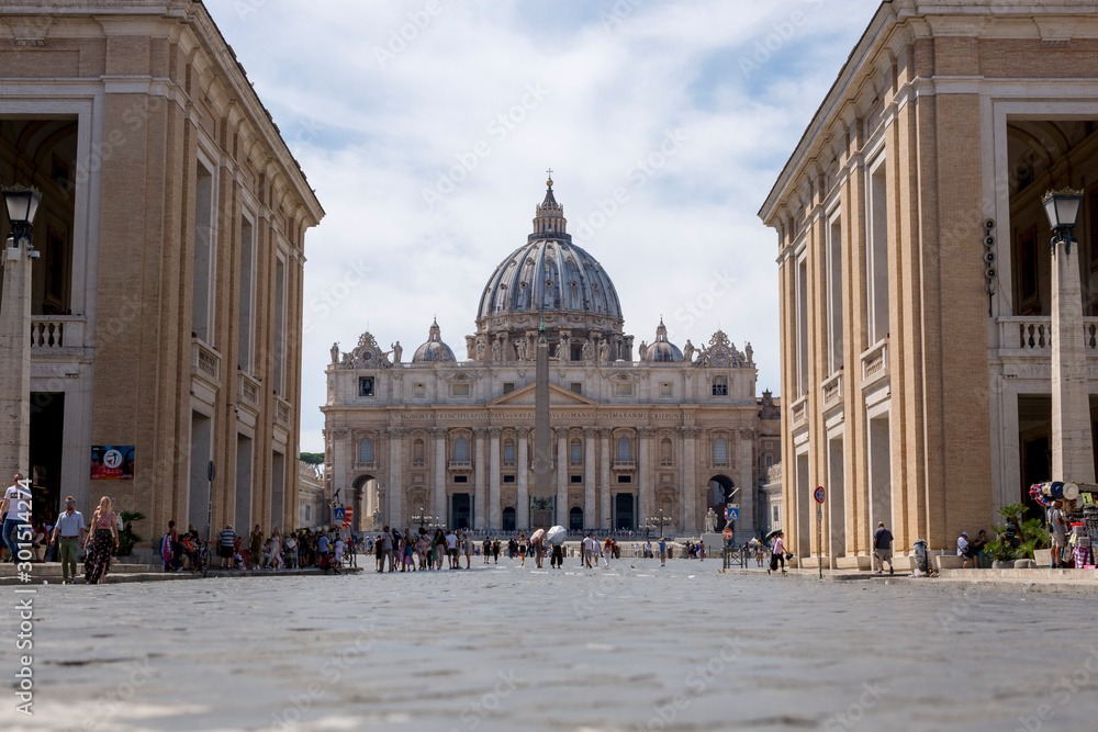 Peter's Basilica is the Catholic Cathedral, the central and largest building of the Vatican, the largest historical Christian church in the world